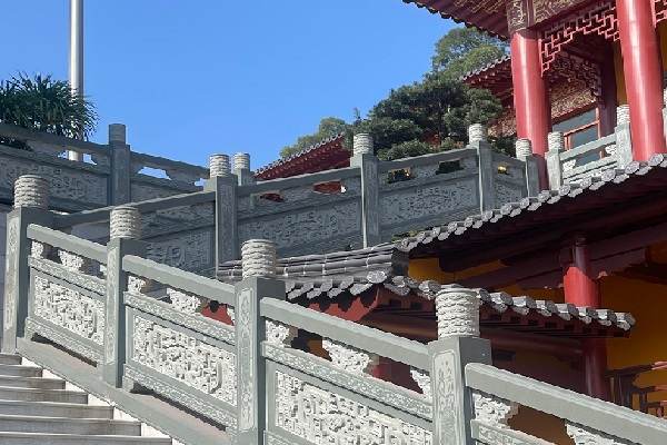 大连道观仿古石栏杆厂家 案例展示二